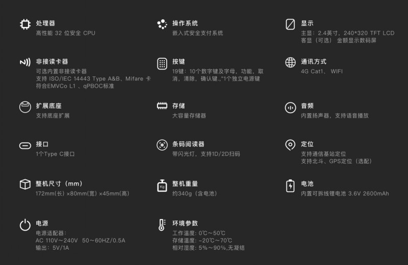 移動(dòng)式刷卡掃碼支付終端，移動(dòng)式食堂售飯機(jī)，美食城收款機(jī)